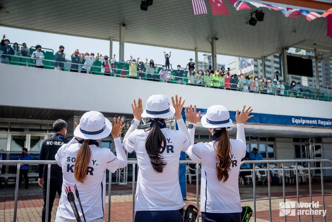 Korean archers at Gwangju 2022