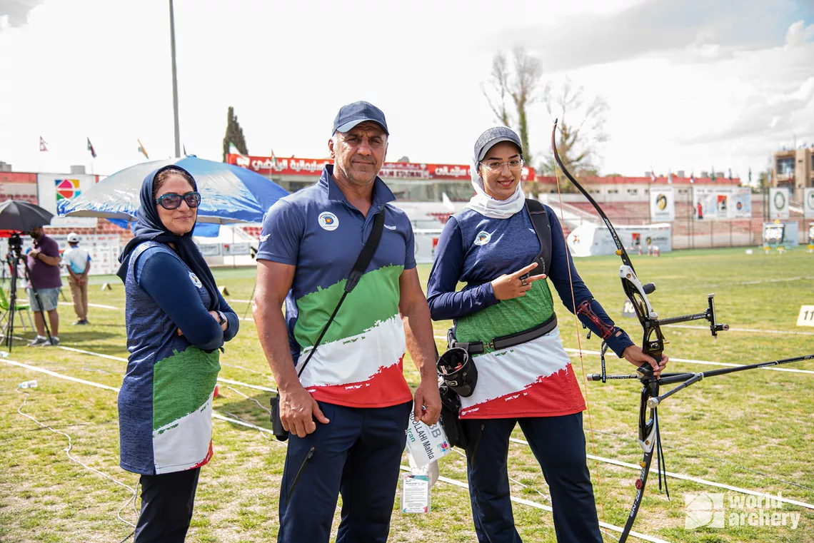Iran's Mahta ABDOLLAHI in action at Stage Two of the 2022 Asia Cup in Iraq