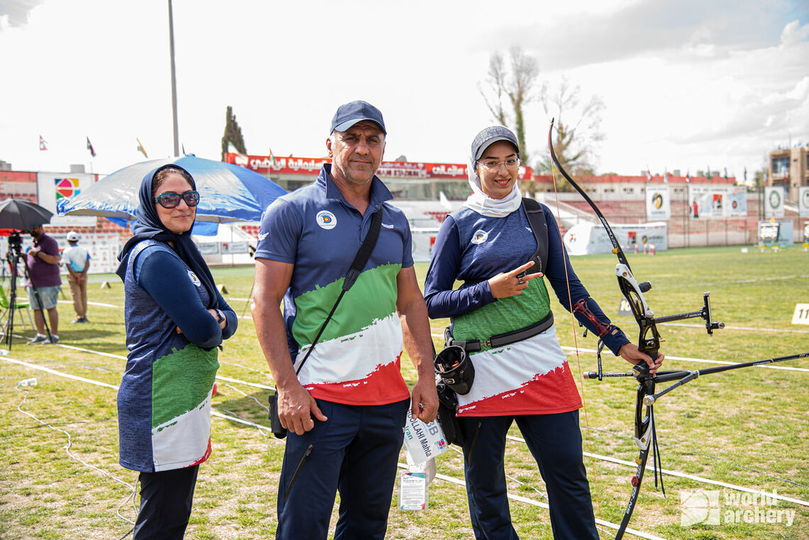 Iran's Mahta ABDOLLAHI in action at Stage Two of the 2022 Asia Cup in Iraq
