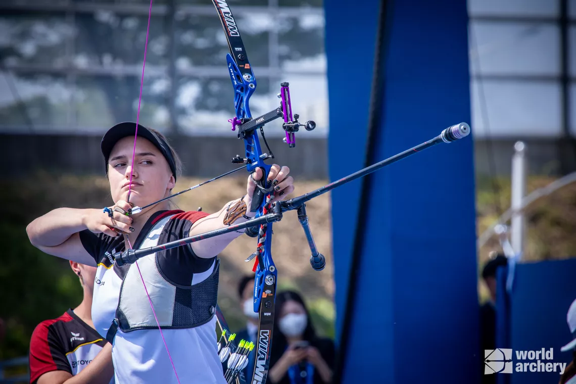 Germany's Charline Schwarz at Gwangju 2022