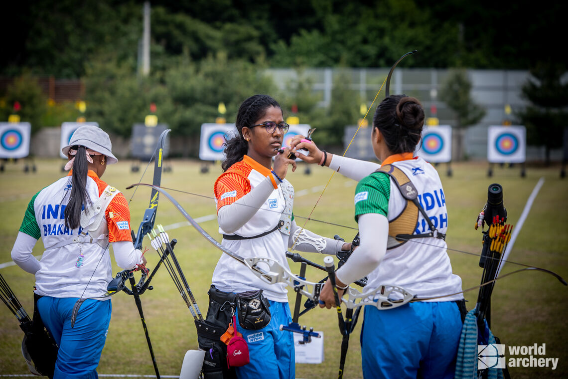 It’s the first medal of the year for the Indian recurve women’s team.