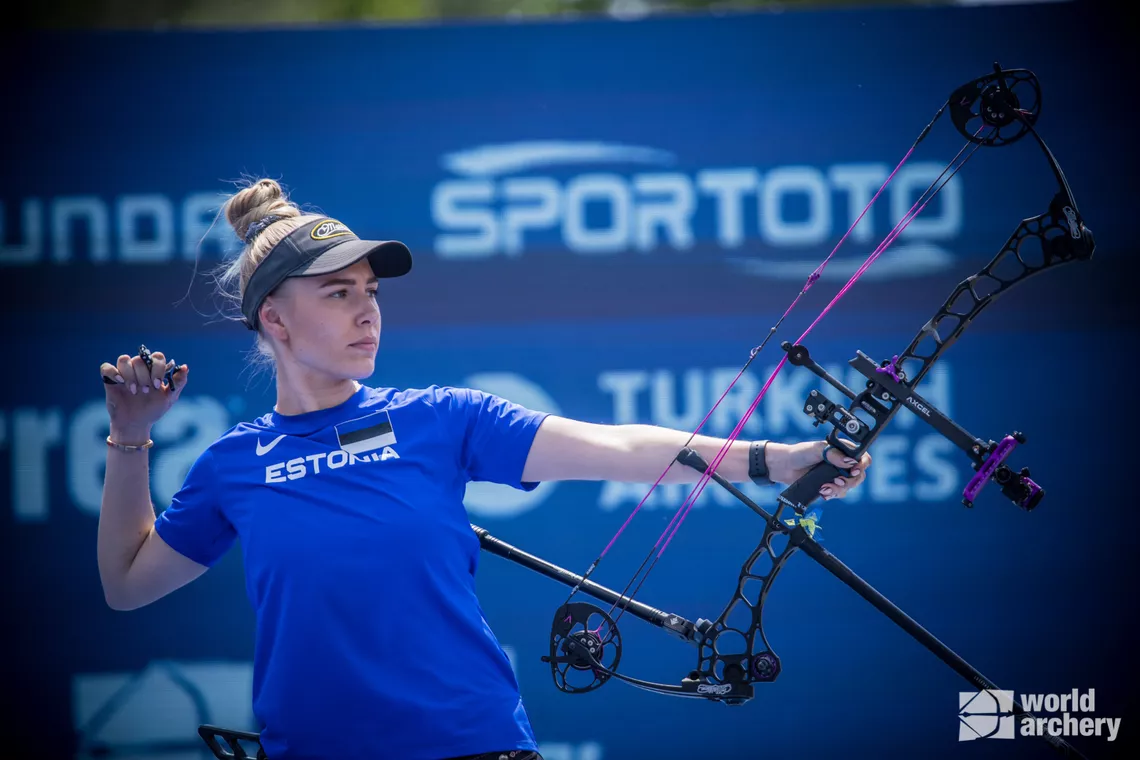 Lisell Jaatma in action at Gwangju 2022