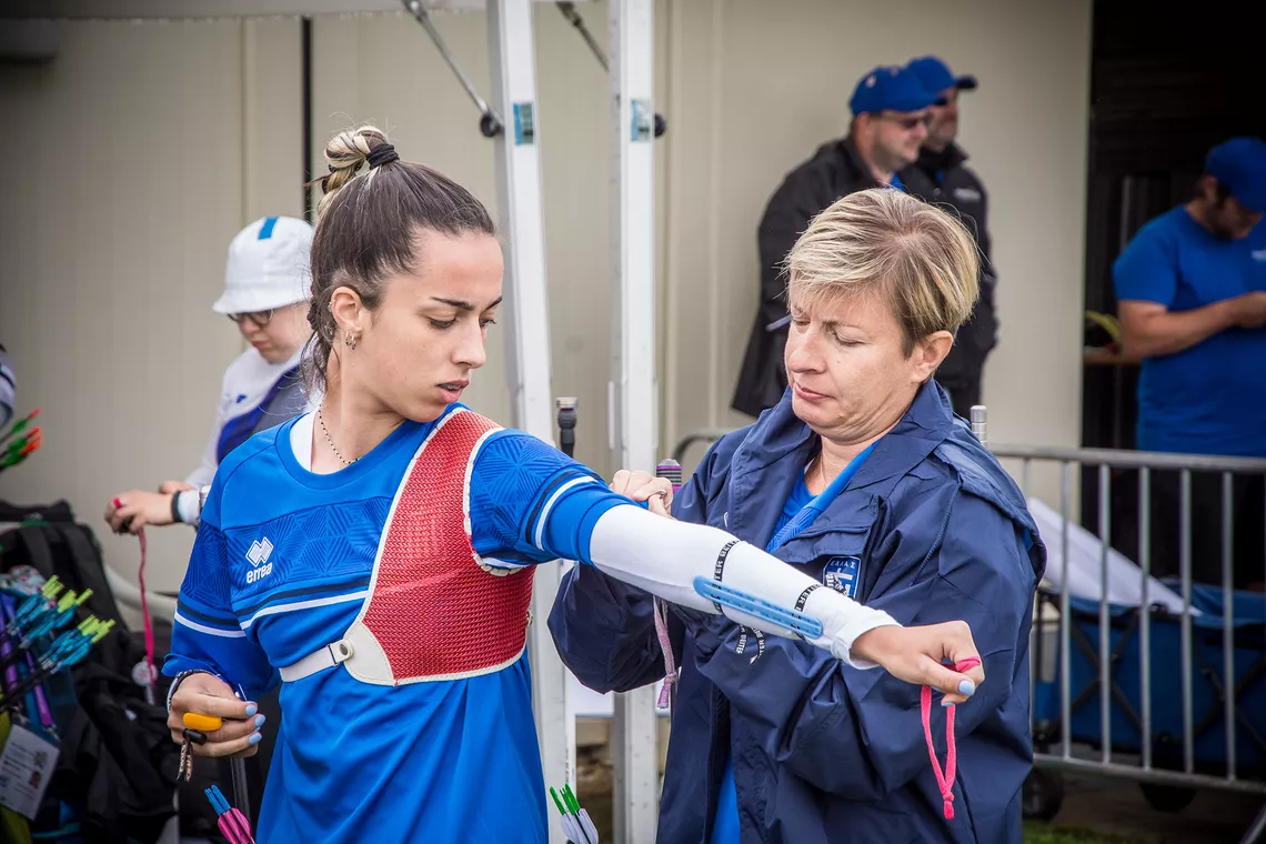 Evangelia Psarra and her daughter Maria at Munich 2022