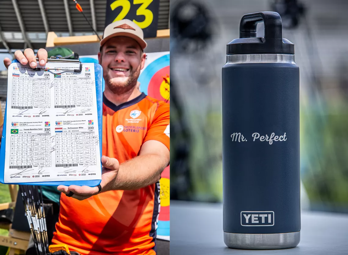 Mister Perfect's water bottle