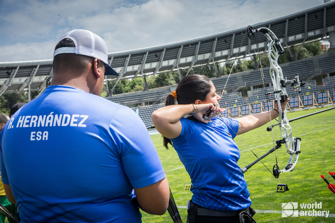 Roberto Hernandez coaches Sofia Paiz in Paris.
