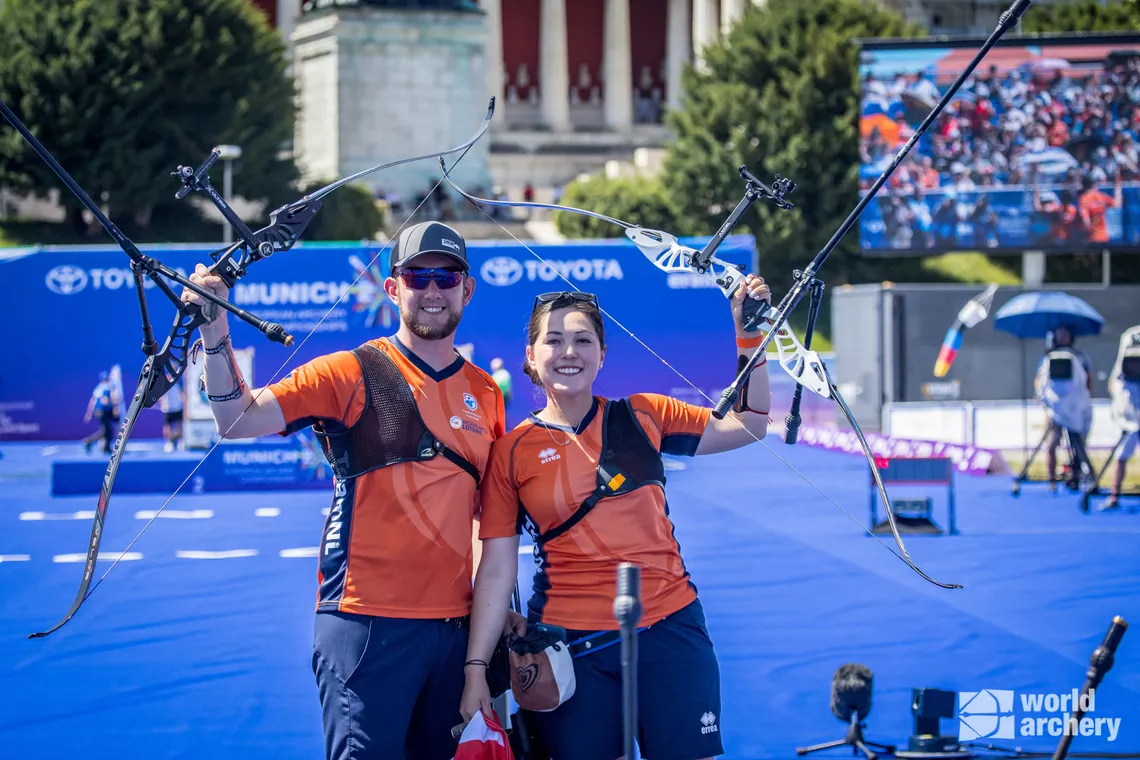 Rick van der Ven at Munich 2022 with Gaby Schloesser