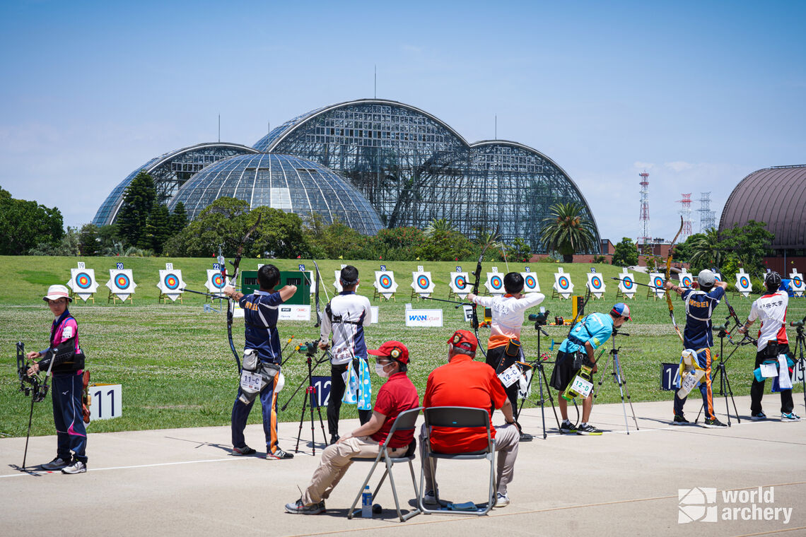 The first Shibuya Archery Classic took place in Yumenoshima Park on the qualification range used at the Tokyo 2020 Olympics.
