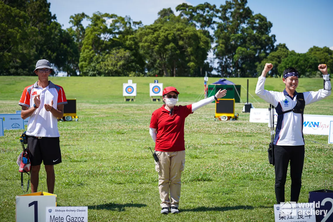 But the Olympic Champion would ultimately lose to Kuwae Yoshito at the Shibuya Archery Classic.
