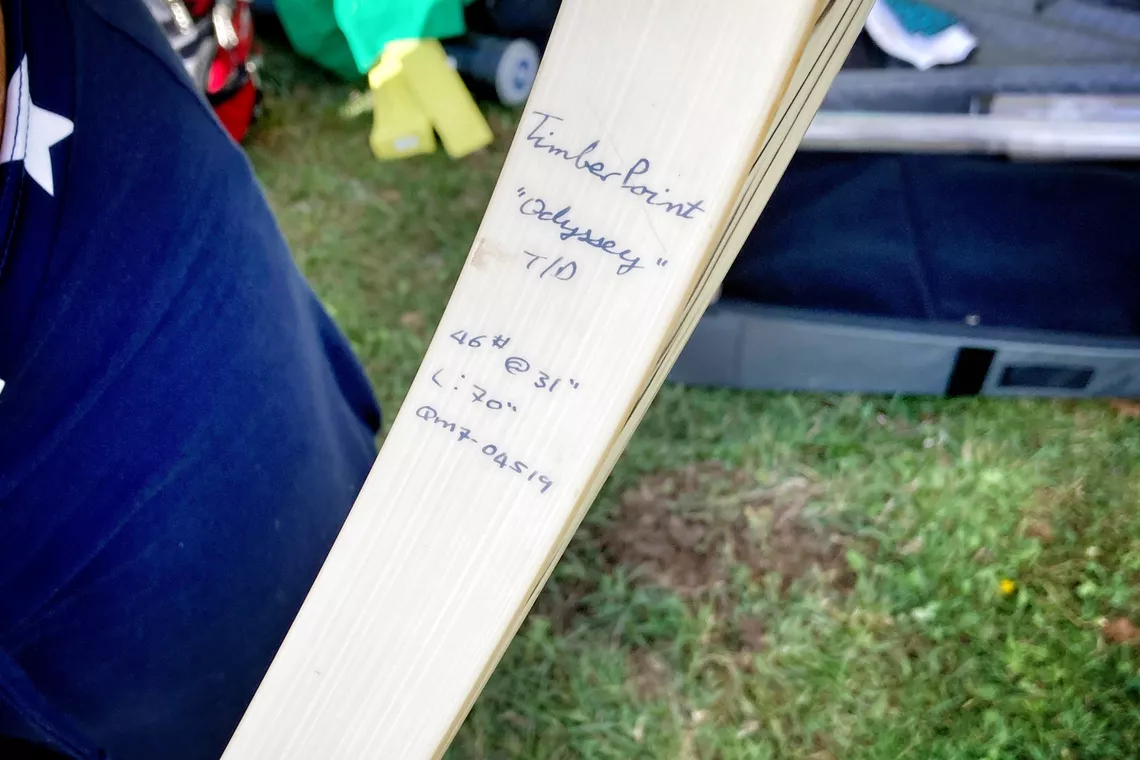 Kirsten Jonhston’s longbow.