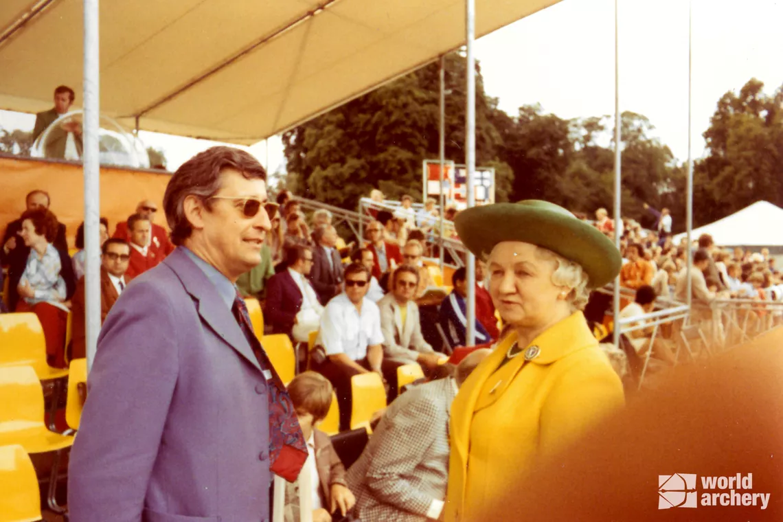 Inger Frith at the Munich 1972 Olympic Games.