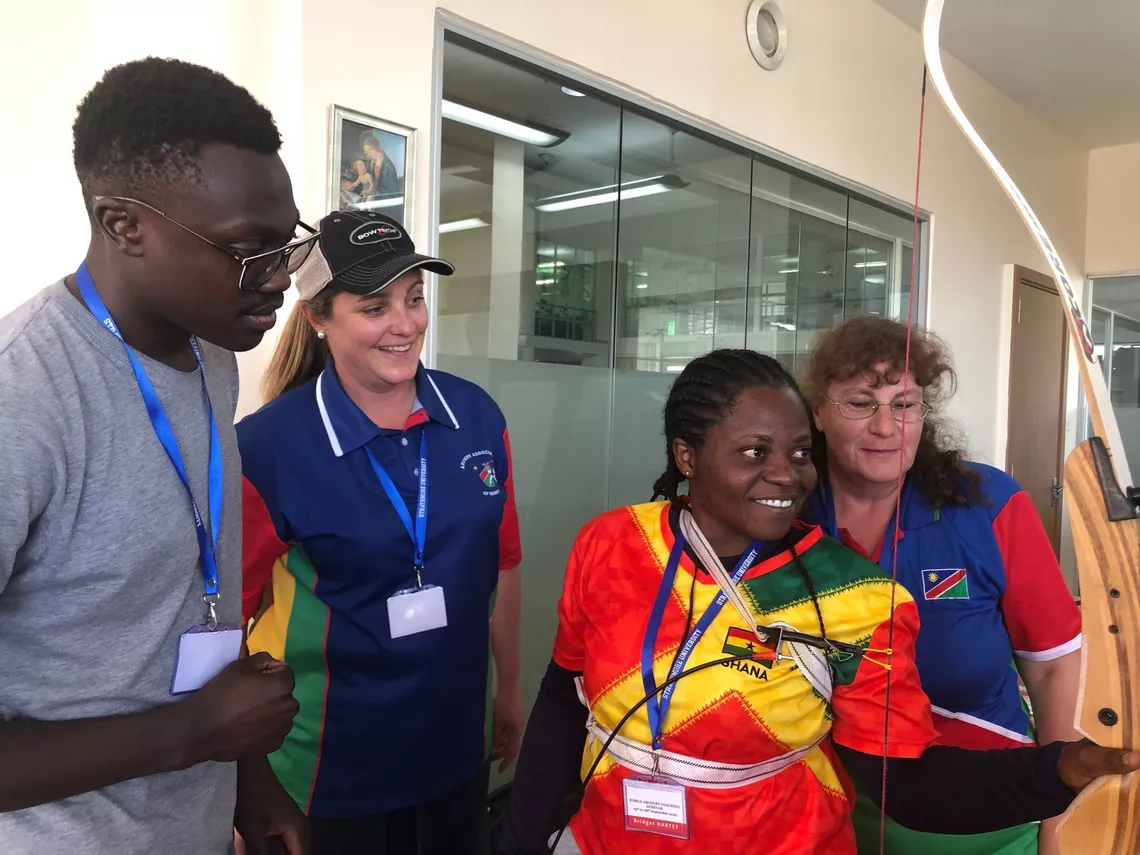 Para archery coaching seminar in Nairobi, Kenya.