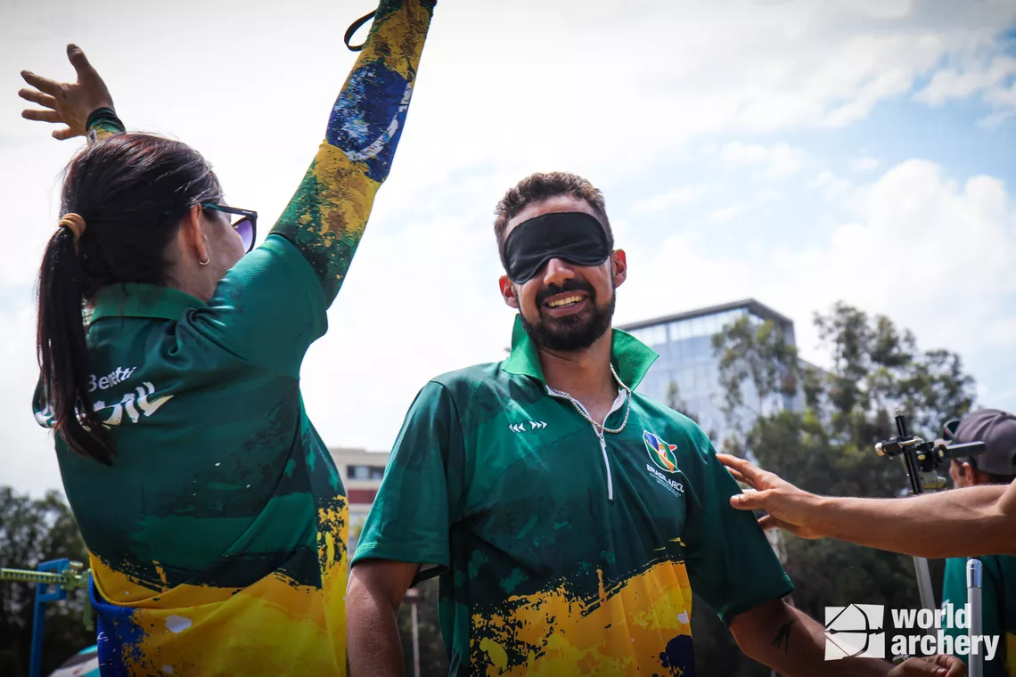 Brazil celebrates Gustavo’s win after the final against Mexico’s Misael Ruiz.