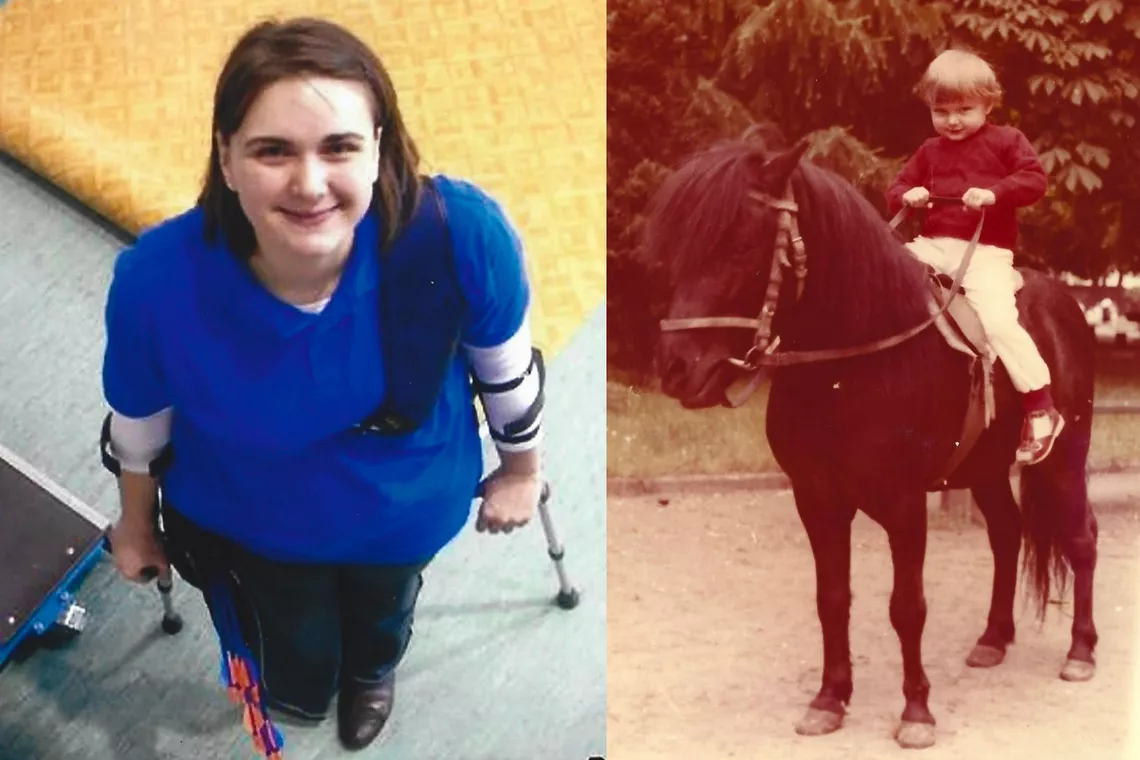 Milena Olszewska starting archery and riding a horse.