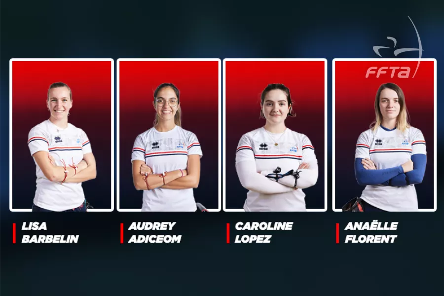 Recurve women’s French national team for 2023.