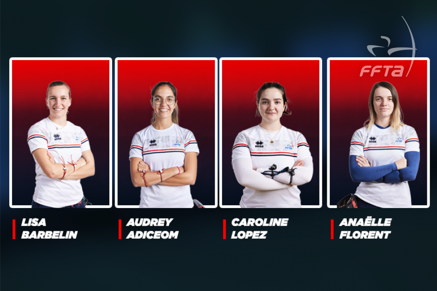 Recurve women’s French national team for 2023.
