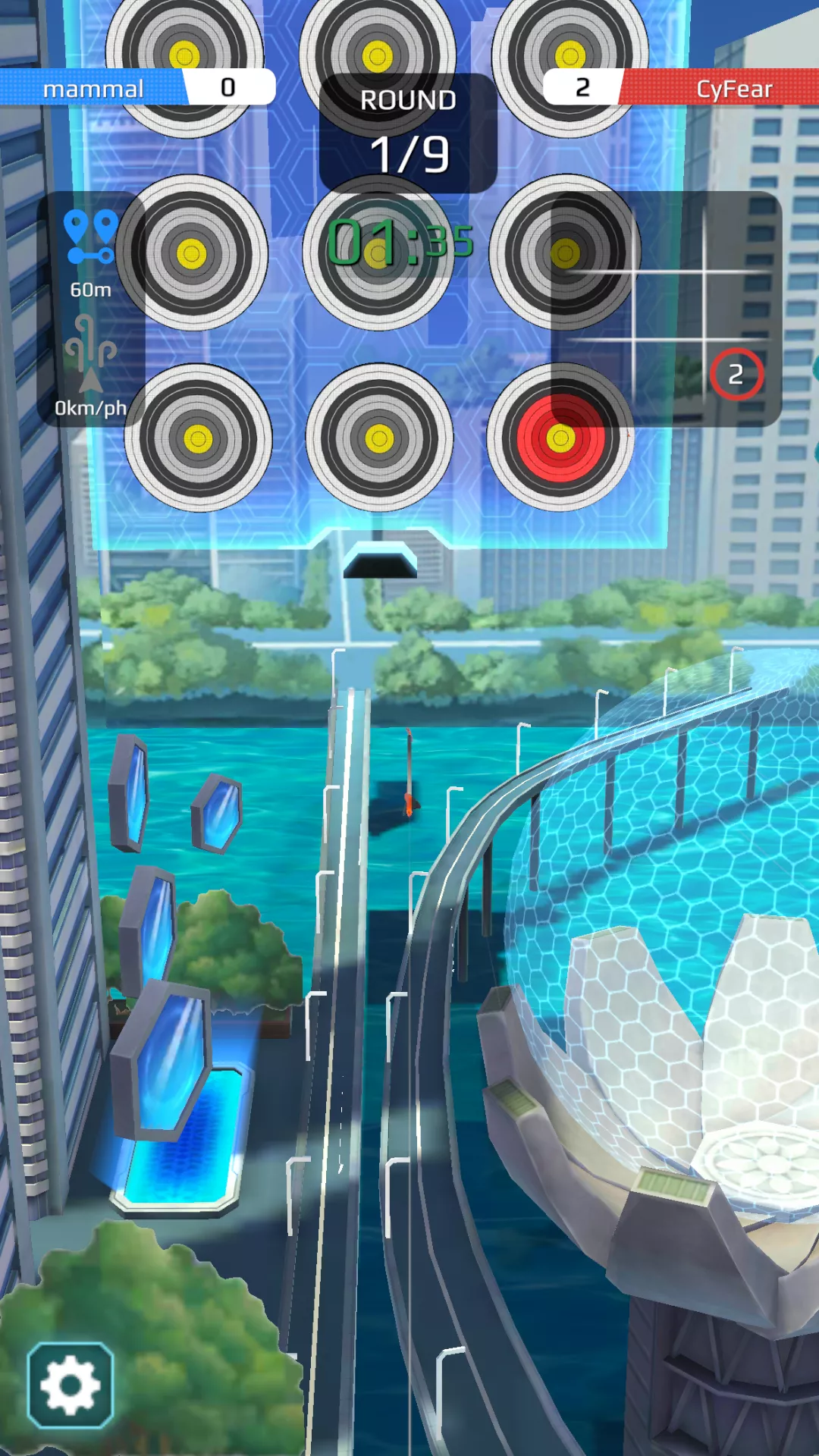 But targets can be stolen from an opponent by hitting a higher score.