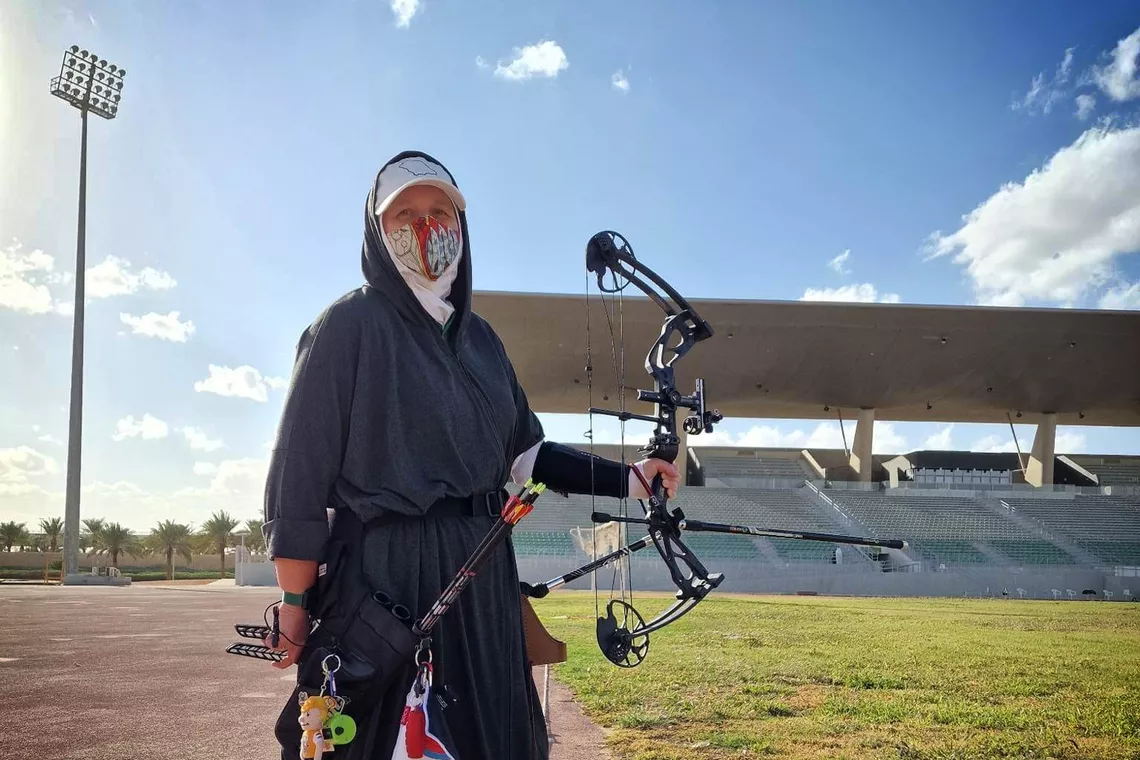 Shahrazad Lukanic in Saudi Arabia.