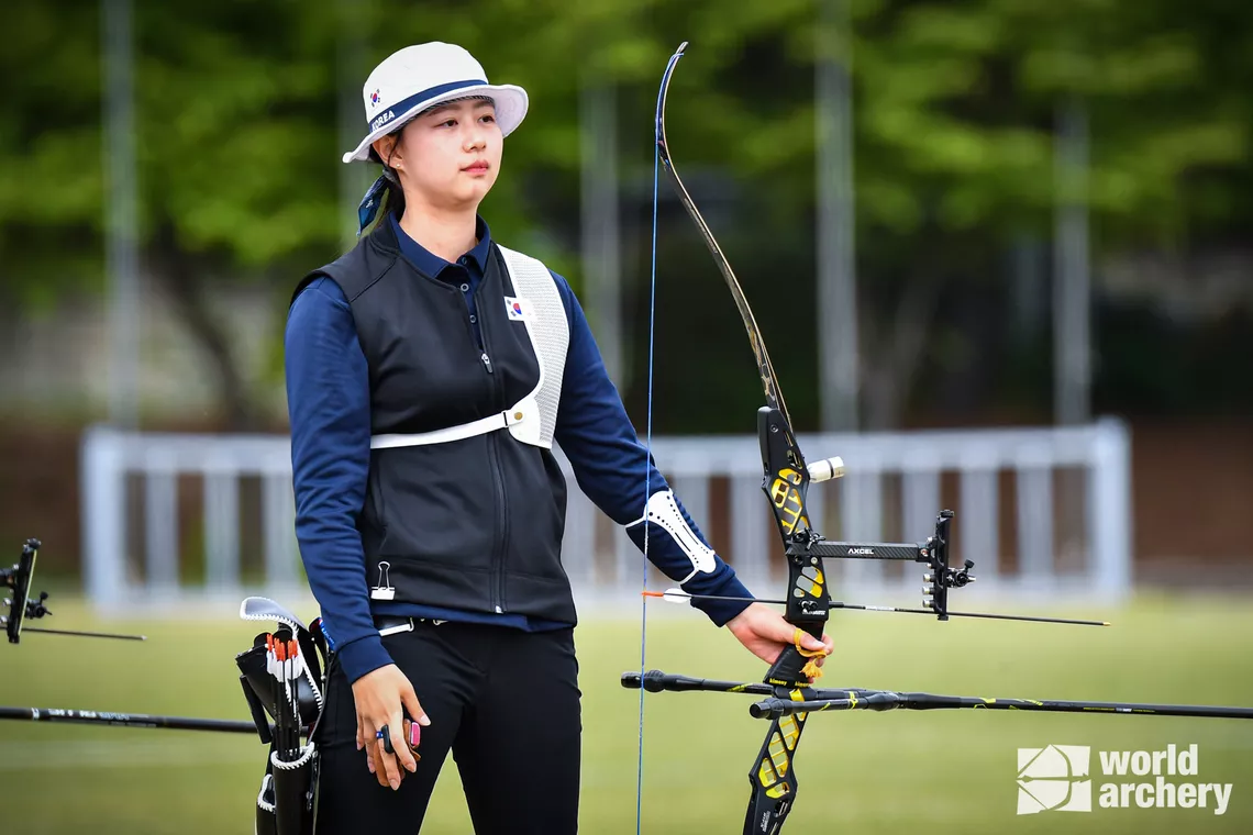 Kim Sihyeon during Korean selections.