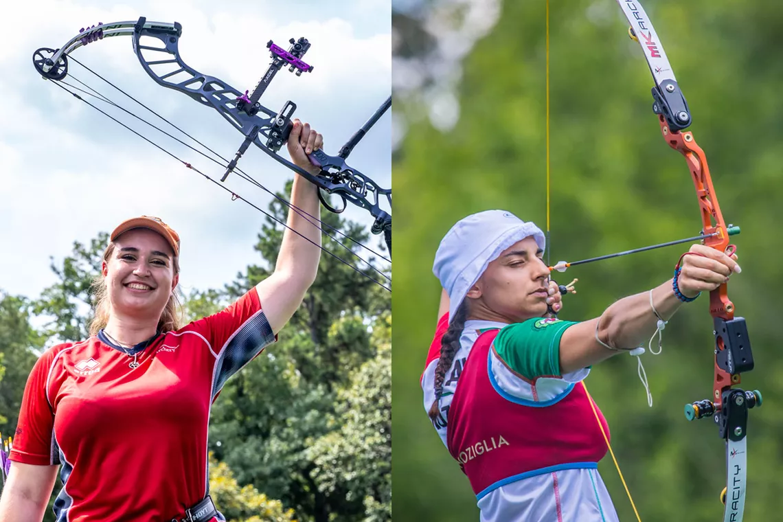Ella Gibson and Cinzia Noziglia at the World Games in 2022.