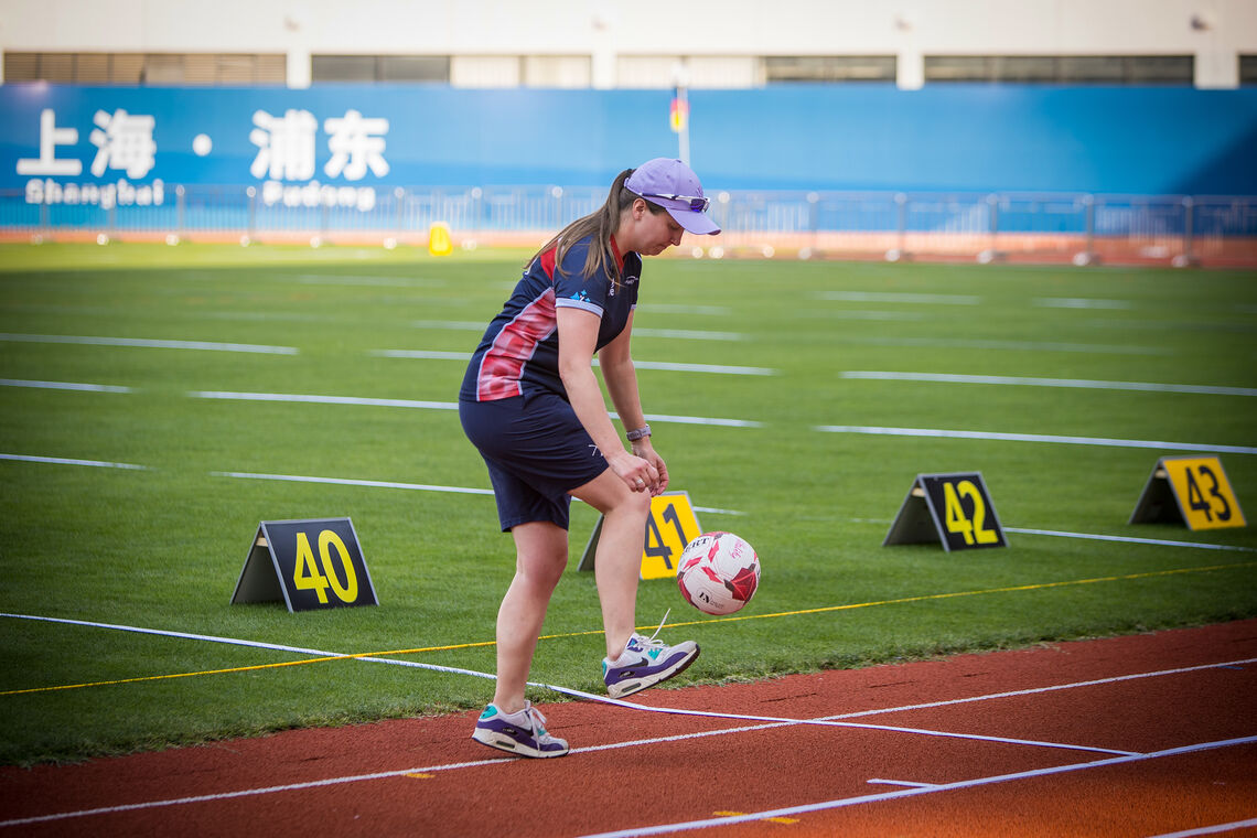 Nicky hunt on Shanghai training field.