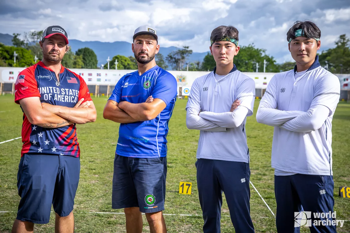 Recurve men final four