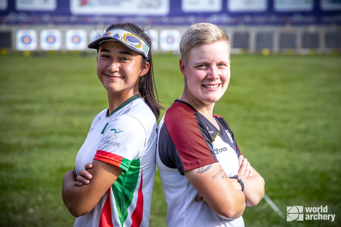 Angela Ruiz and Michelle Kroppen in Medellin final fours.