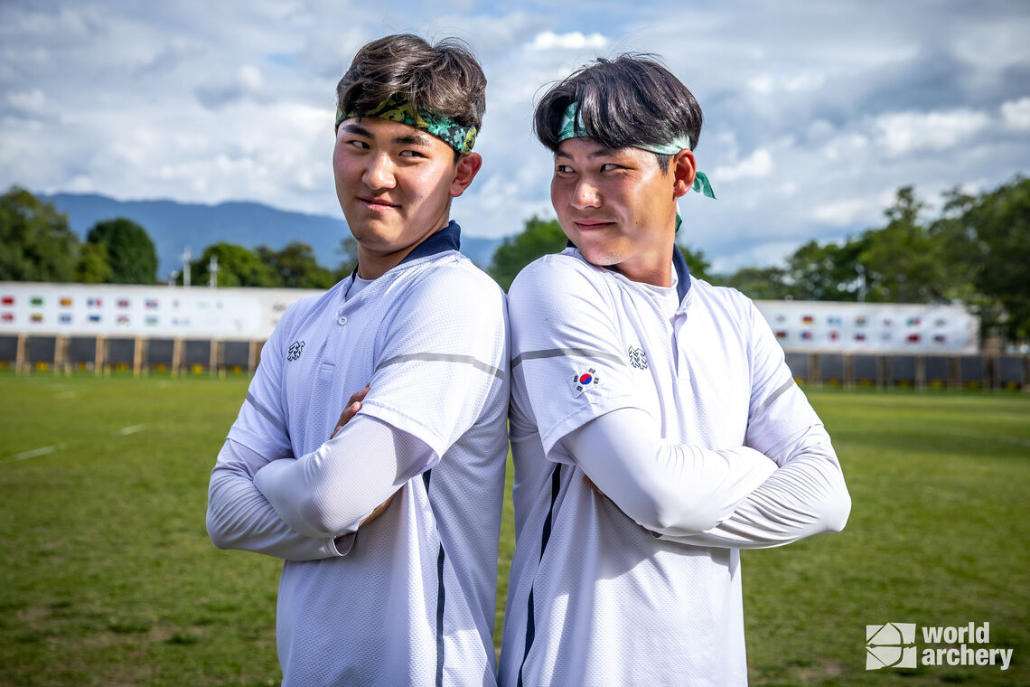 Kim Je Deok and Lee Woo Seok in Medellin final fours.