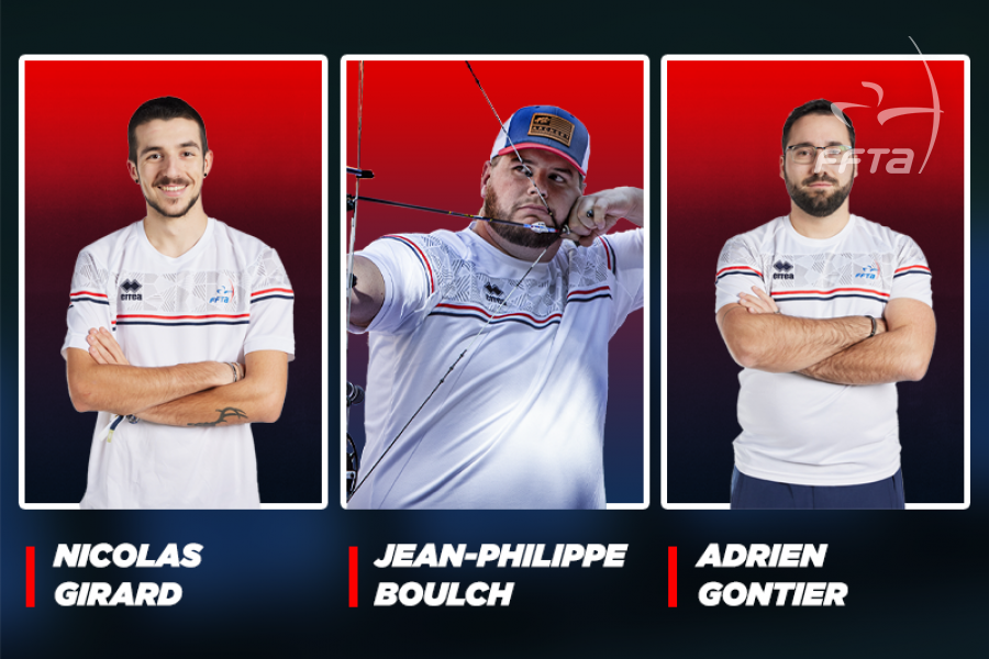 Compound men’s French national team for Berlin 2023.