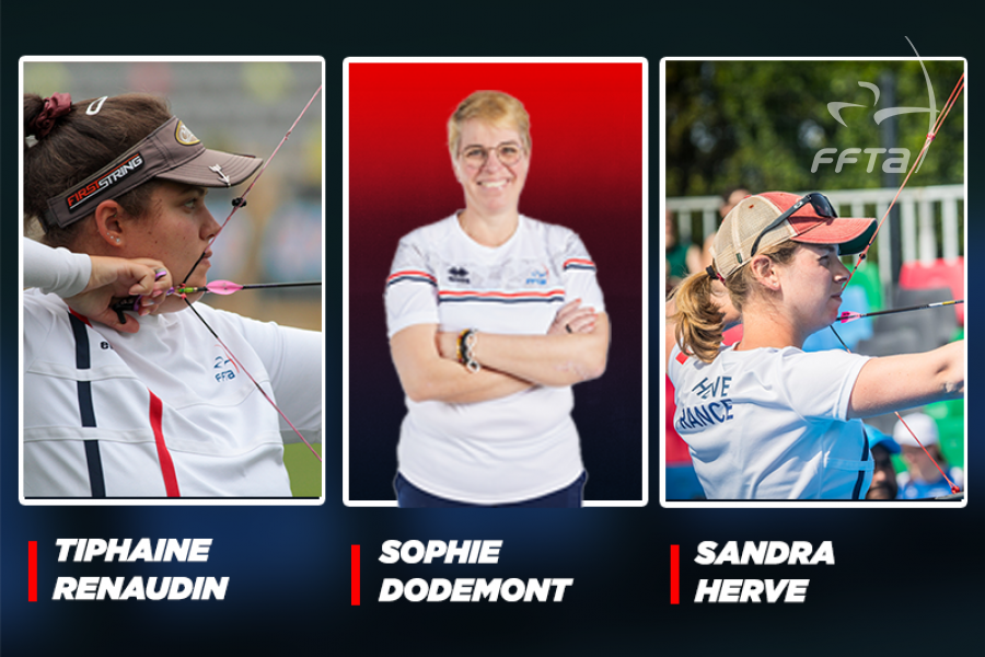 Compound women’s French national team for Berlin 2023.