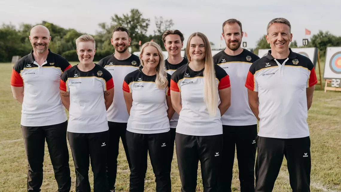 The German recurve team for Berlin 2023.
