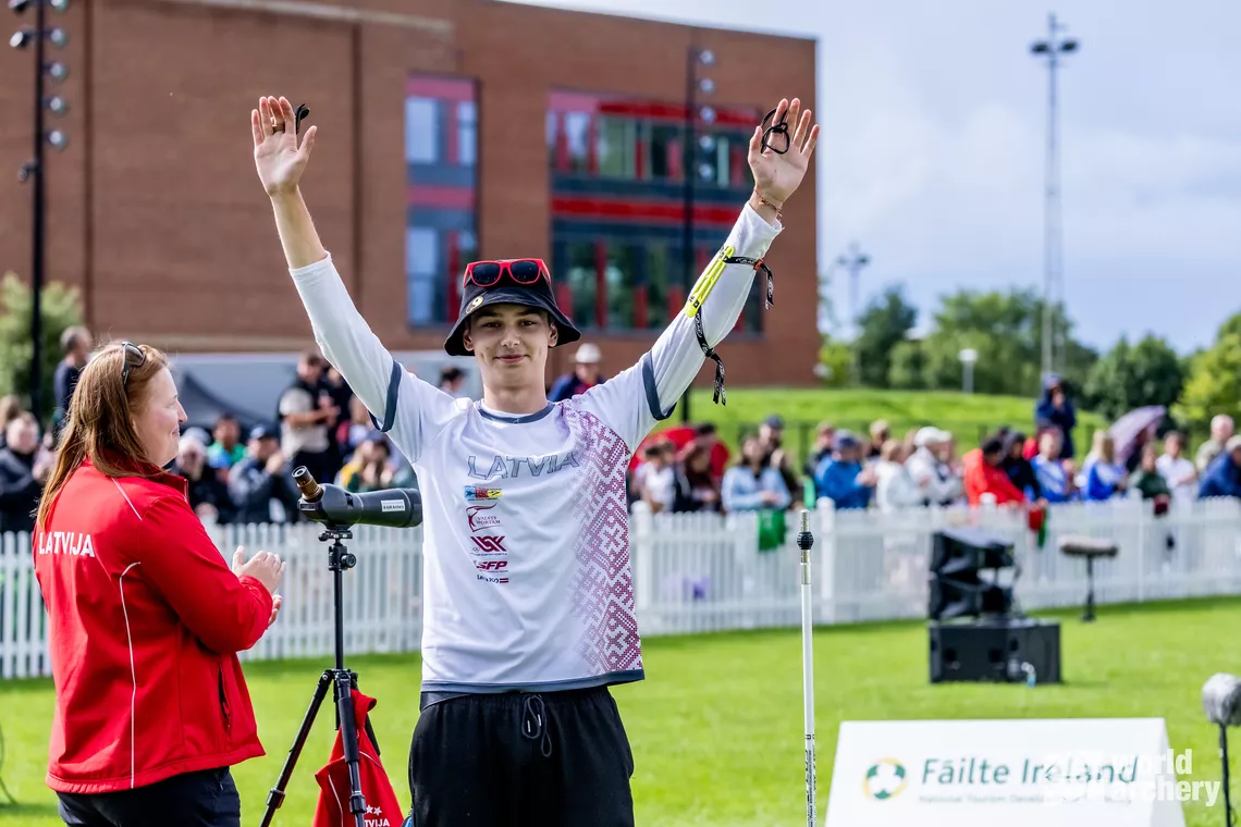 First-ever world archery title courtesy Romans Sergejevs.