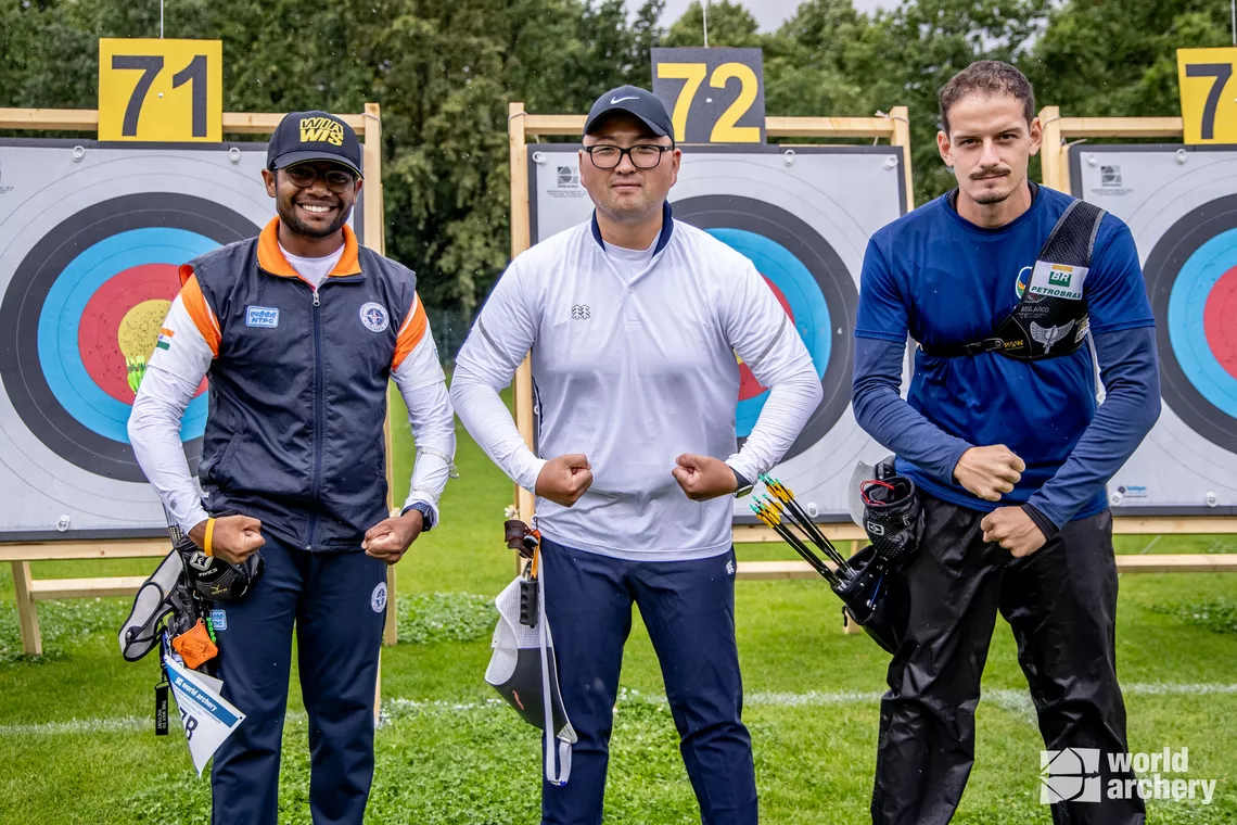 (L-R) Dhiraj Bommadevara, Kim Woojin, Marcus D'Almeida