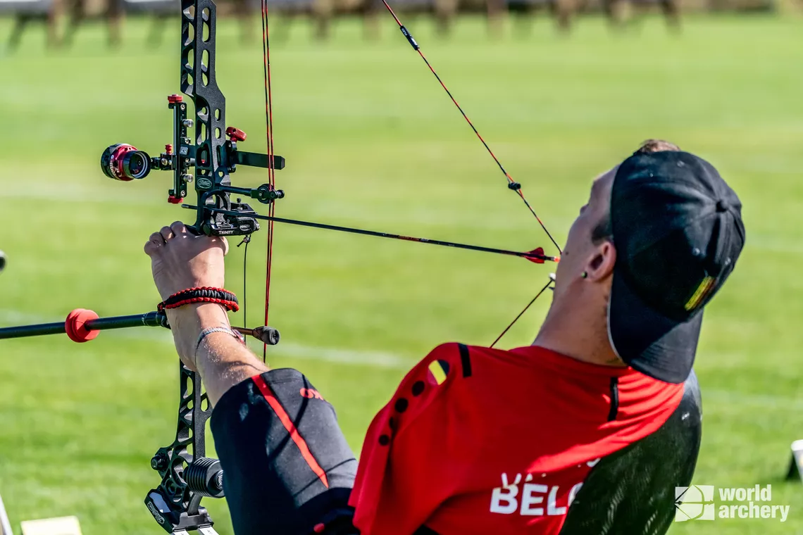 Piotr Van Montagu previously excelled at wheelchair football before switching to archery
