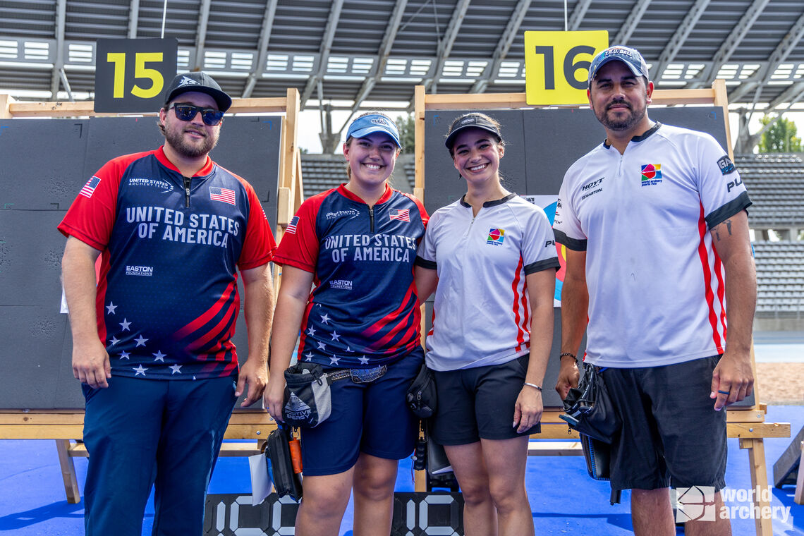 USA and Puerto Rico to face for compound mixed team gold.