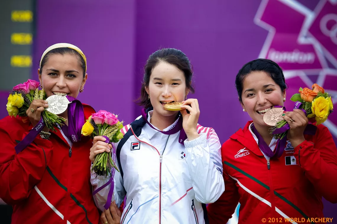 Mariana Avitia on the London 2012 podium.