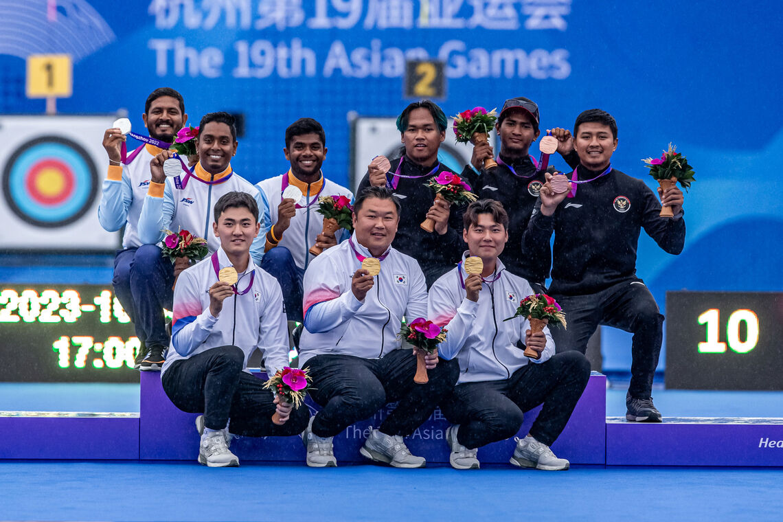 India won recurve team silver at the 2023 Asian Games.