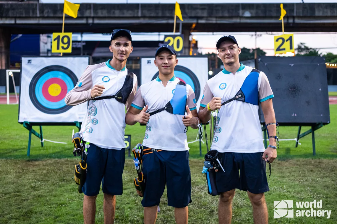 Kazakh mens' recurve team