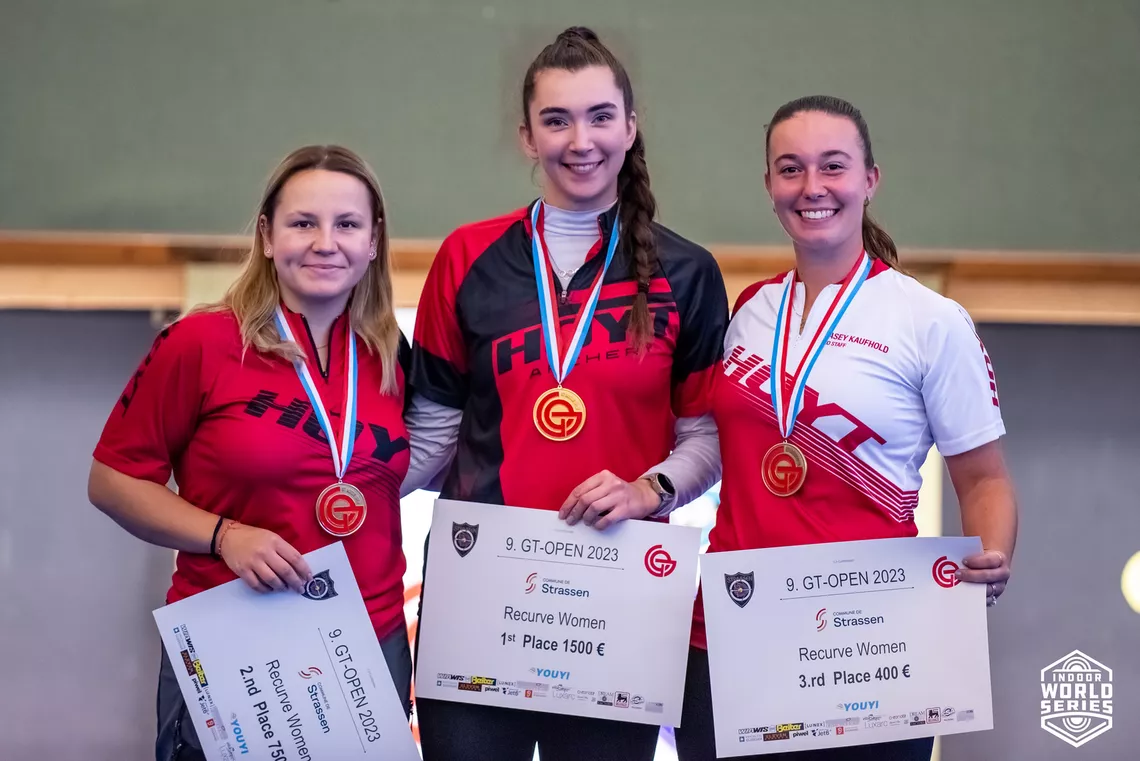 Women's recurve podium GT Open 2023