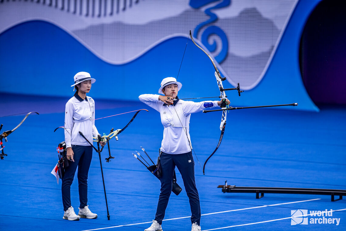 An San and Choi Misun at the Asian Games