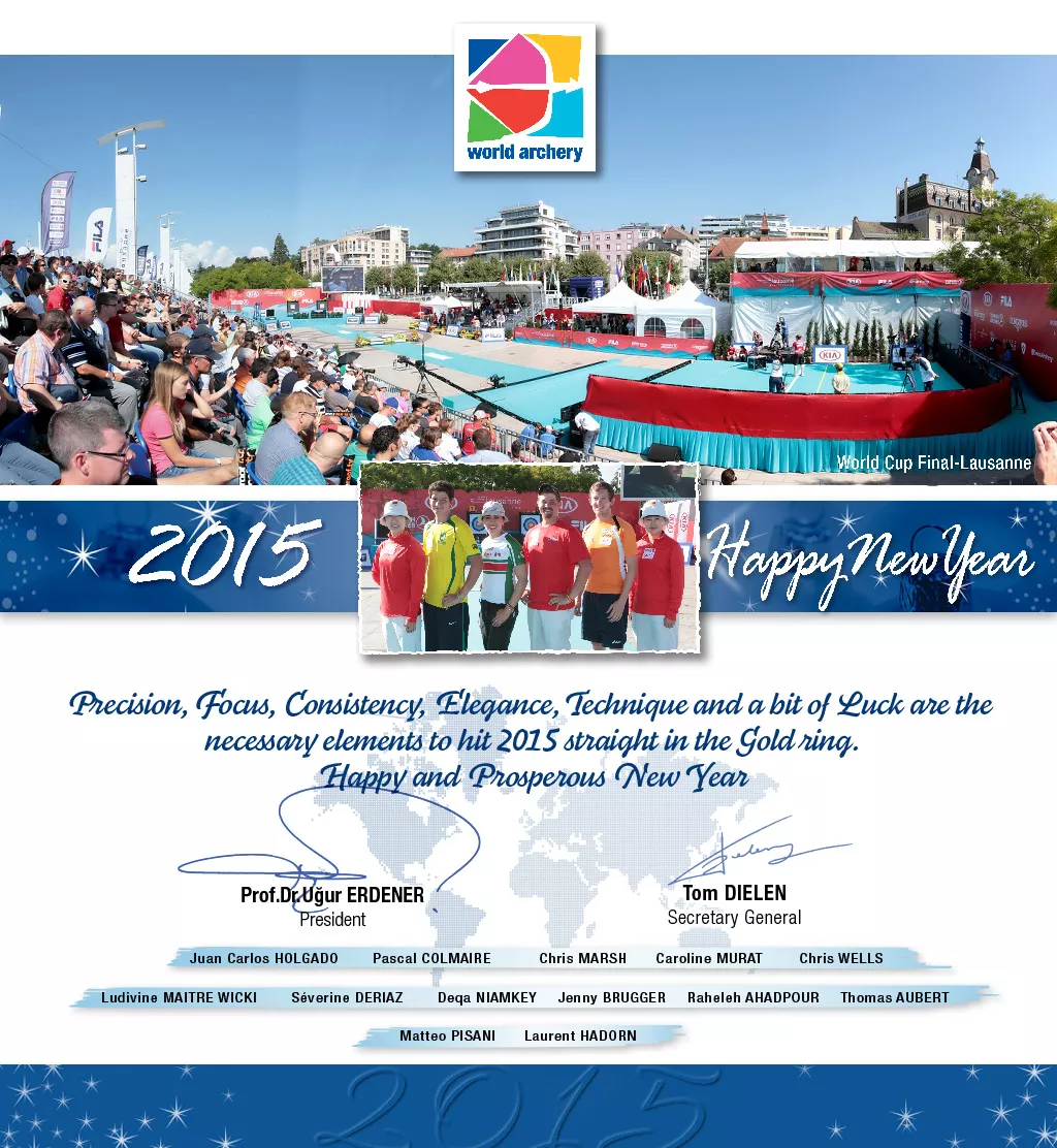 World Archery greeting card 2015.