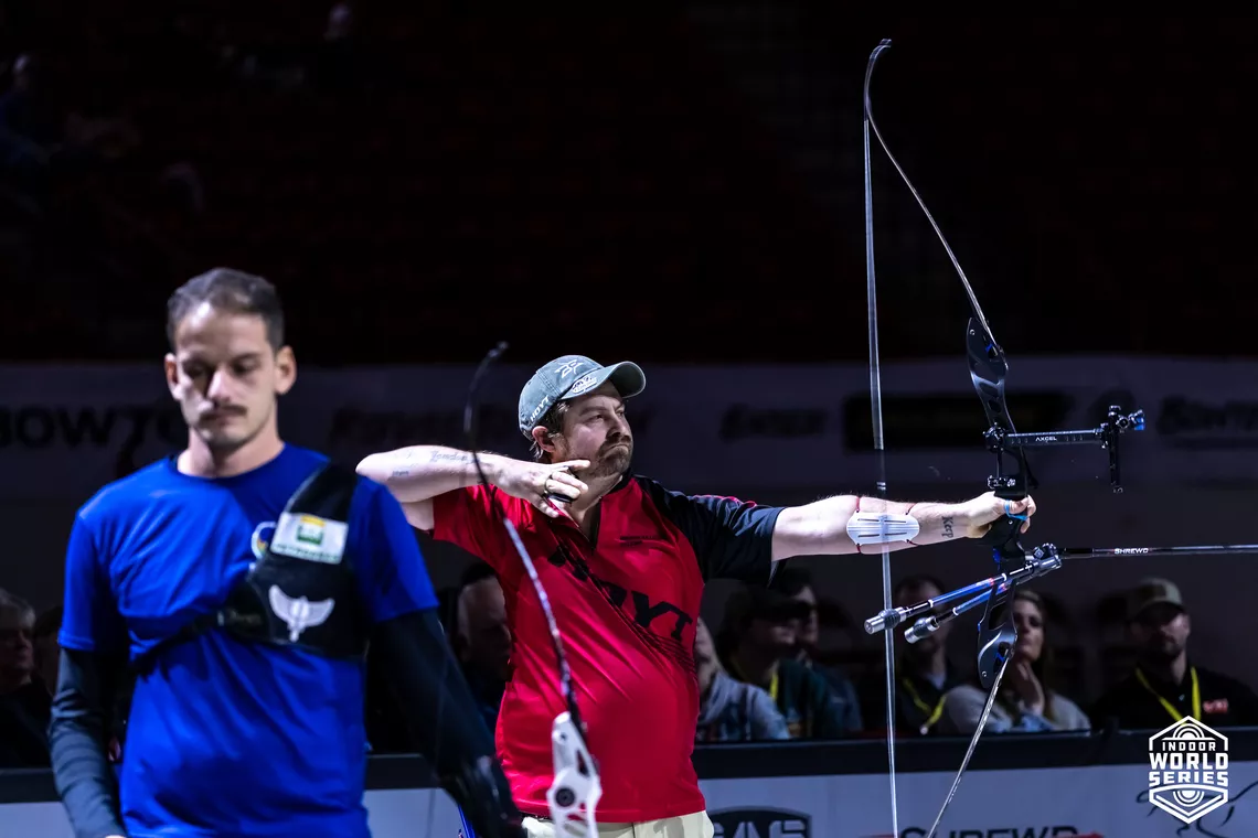 Clash of the titans. Ellison needed a perfect match to beat world number one Marcus D’Almeida.