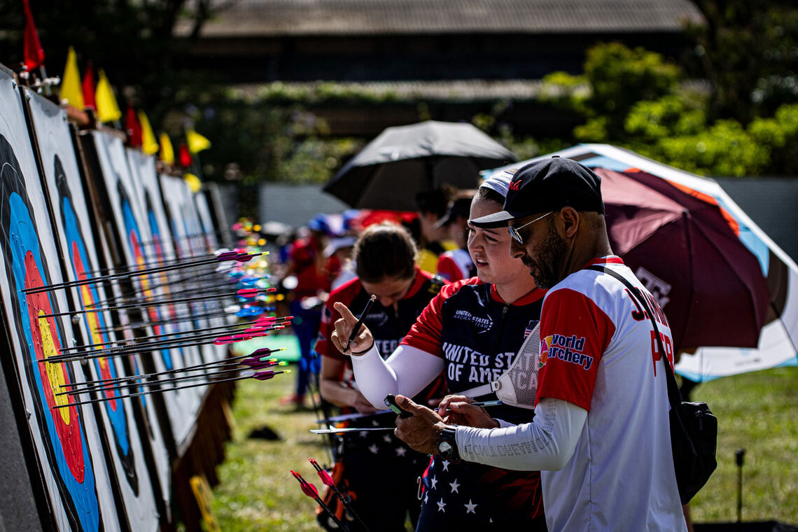 The target line in Medellin.