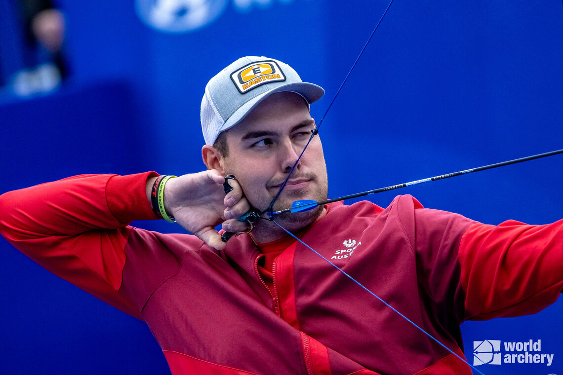 Nico Wiener shoots during the final in Shanghai.