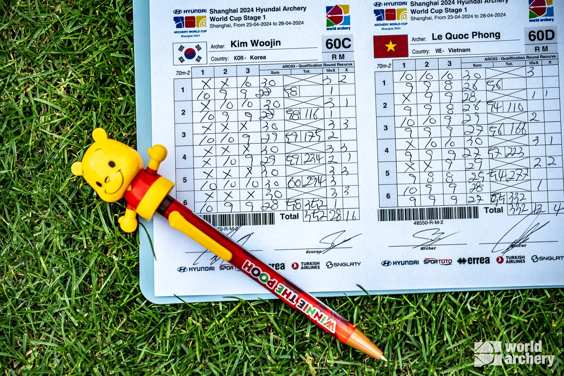 The 699 is the second-highest score of Kim Woojin’s career, after his then-record 700 at the Olympics in RIo.