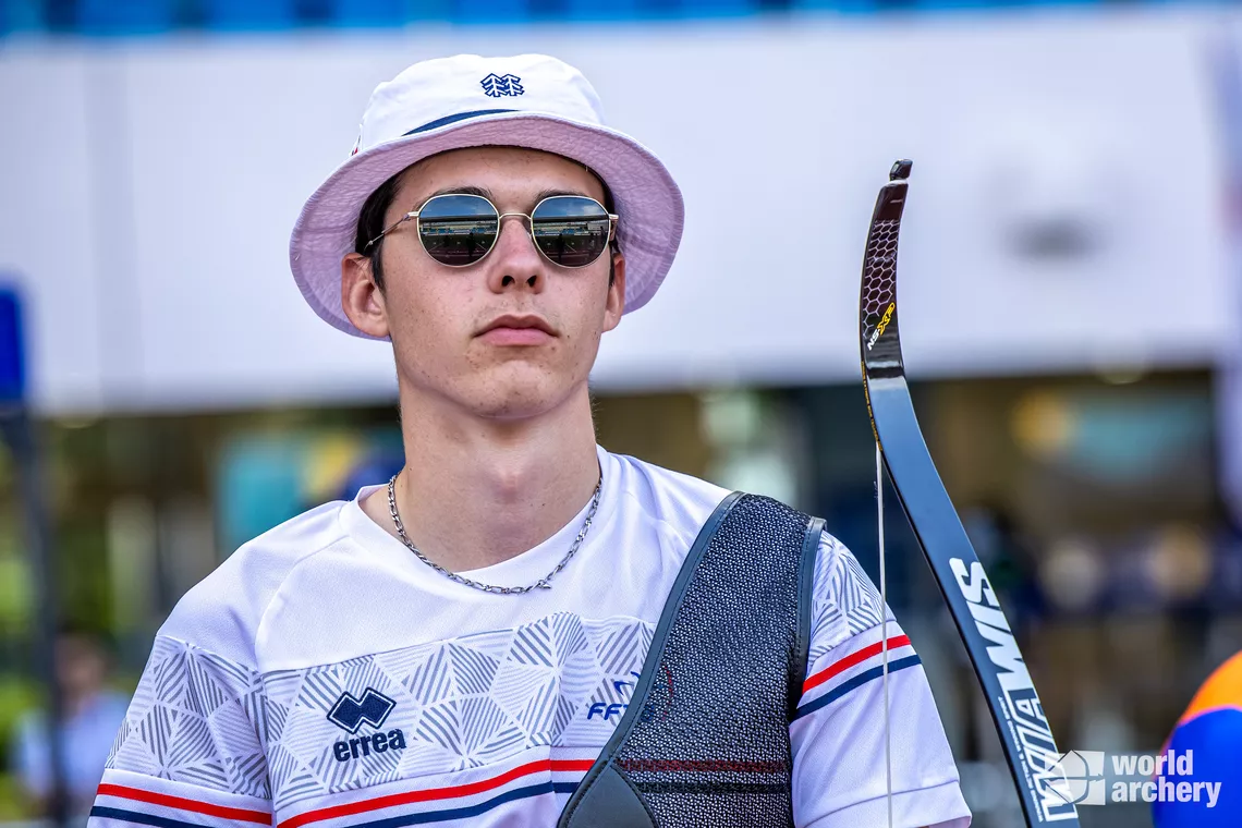 The third-youngest man on the field, 17-year-old Baptiste Addis, shot a French national record of 687 points.