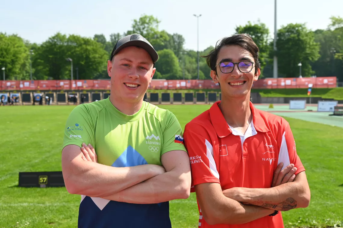 Den Habjan and Mete Gazoz in Essen.