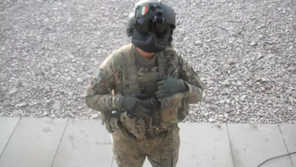 Jason Tabansky in his former military uniform.