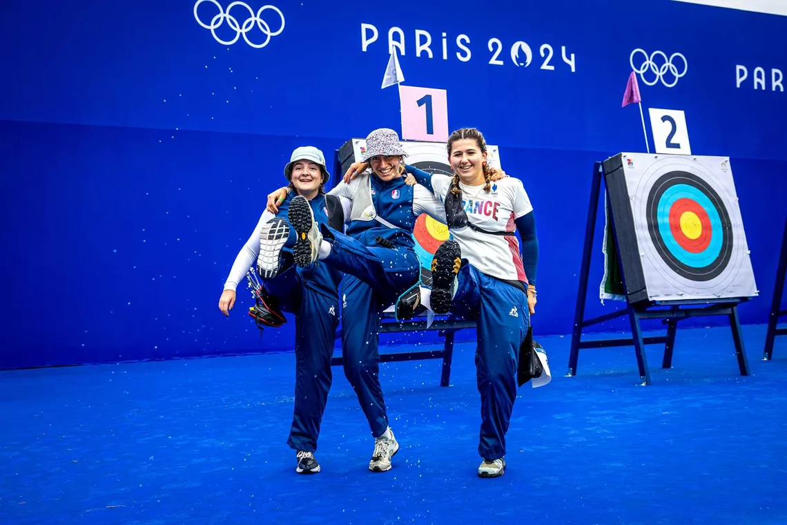 The French women team enjoying their home Games.