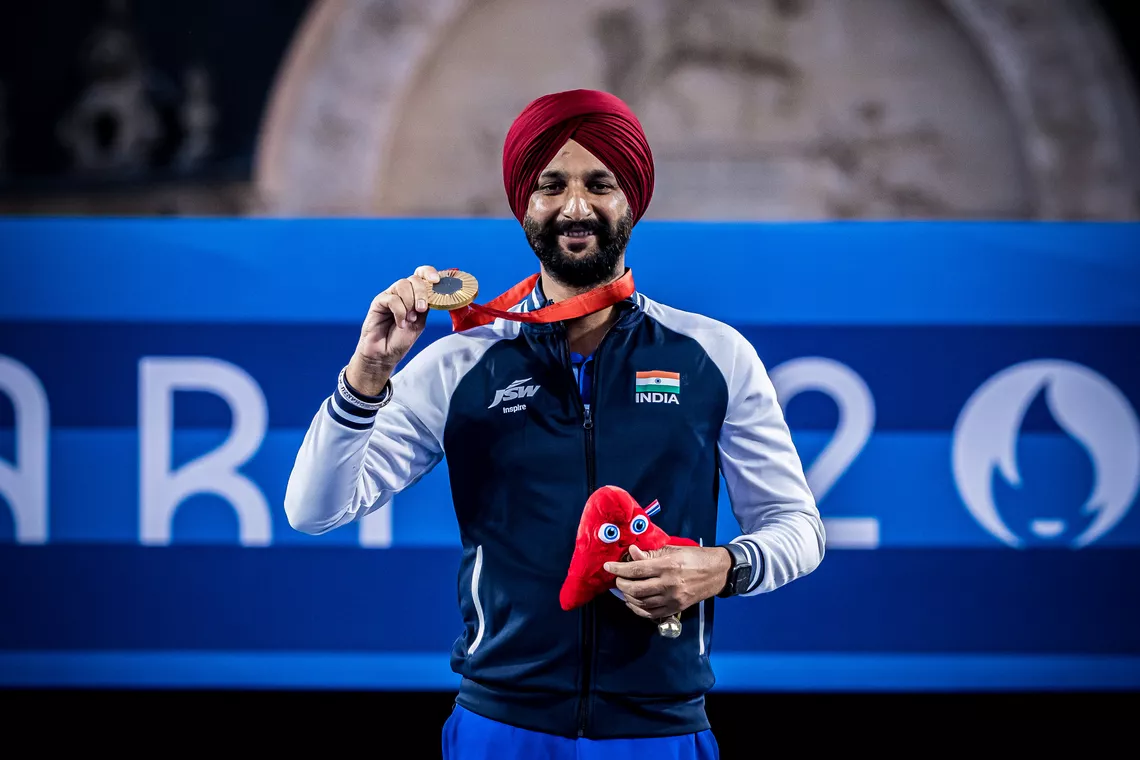 Harvinder Singh won gold at the Paris 2024 Paralympic Games.