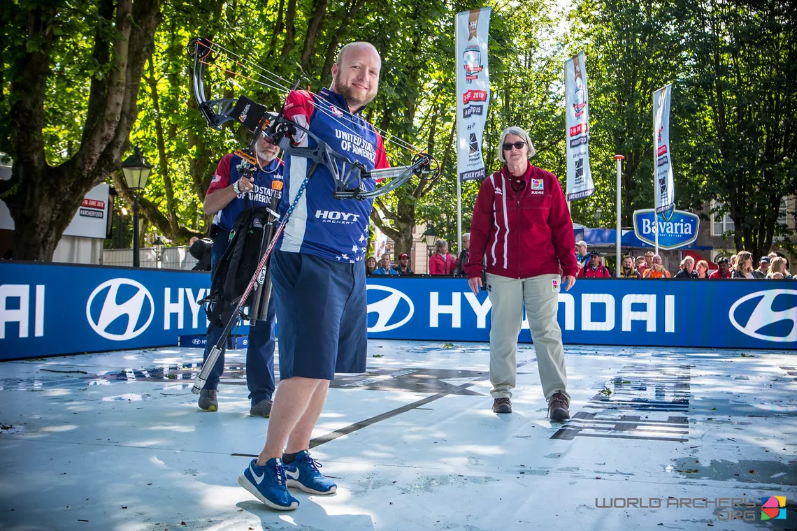 Matt Stutzman in Den Bosch 2019 World Archery Para Championships.